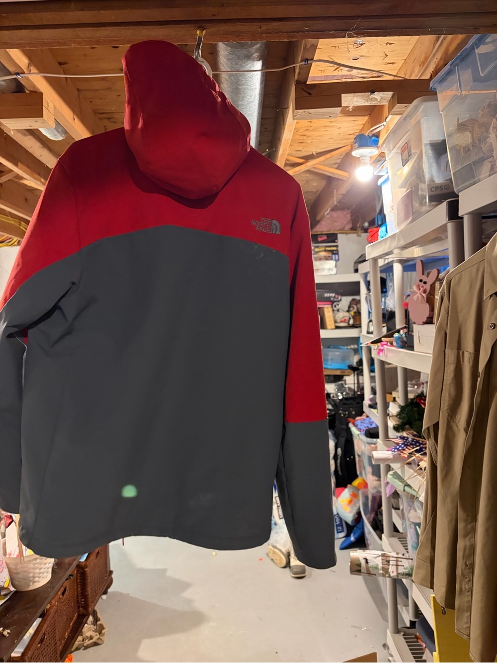 The North Face Red and Gray Men’s Softshell Performance Jacket - Picture 2 of 3